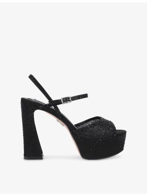 STEVE MADDEN Maricela Heeled Woven Sandals