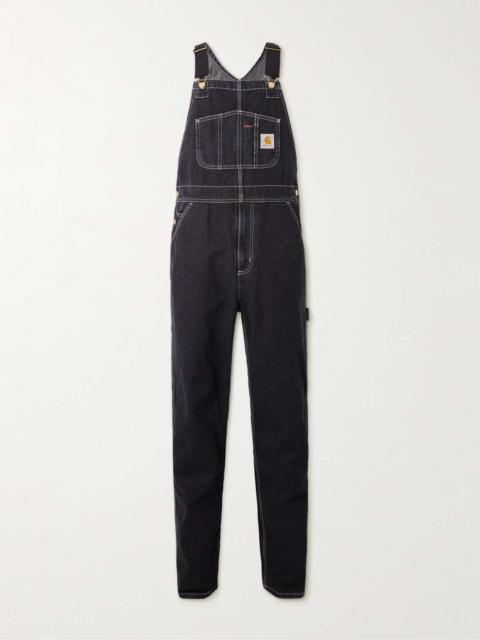 Carhartt Logo-Appliquéd Denim Overalls