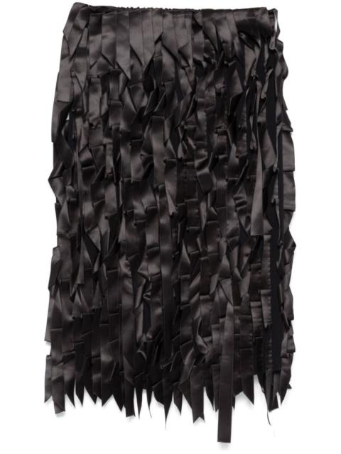 Prada ribbon-embellishment skirt