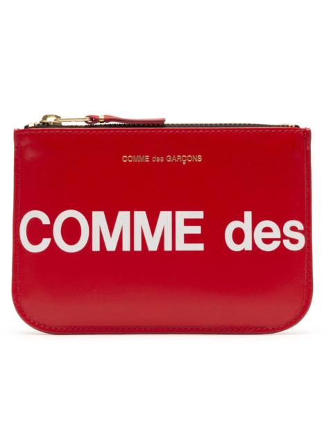 Comme Des Garçons Comme des Garcons SA8100HL Huge Logo Wallet Red
