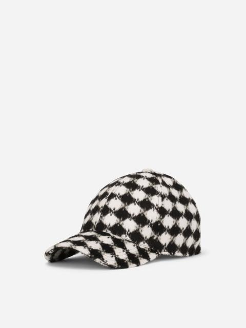 Dolce & Gabbana Checked wool baseball cap