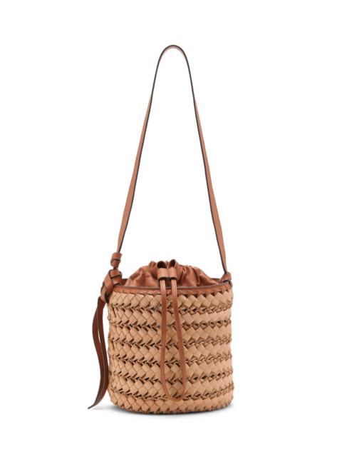 ULLA JOHNSON Imani Woven Bucket Bag neutral