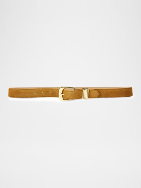 VERONICA BEARD Arch Suede Belt