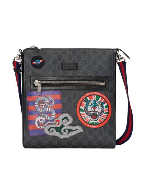 GUCCI Gucci Night Courier Messenger GG Supreme Black