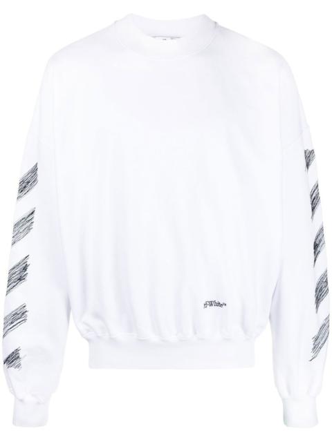 Off-White Scribble Diag-print sweatshirt