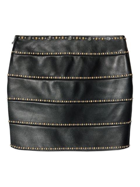 VERSACE studded-embellishment mini skirt