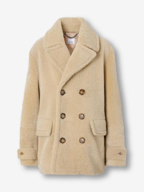 Burberry Shearling Pea Coat