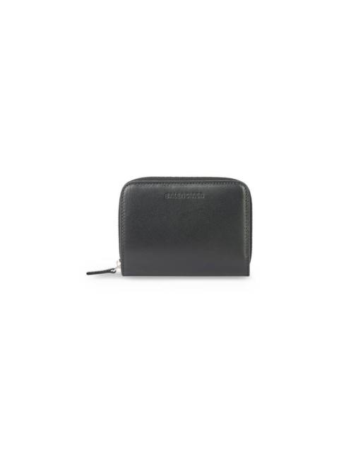 BALENCIAGA Women's Essential Bifold Compact Wallet in Black