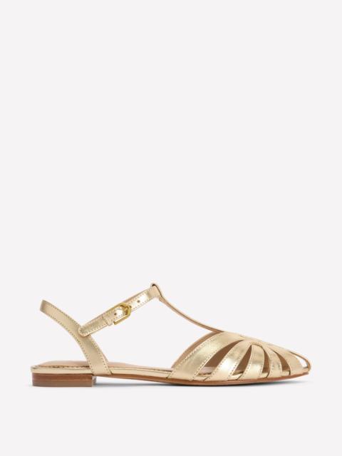 BODEN Caged Flat Sandal-Gold
