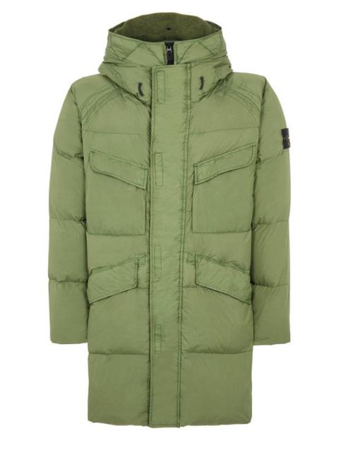 Stone Island 70123 GARMENT DYED CRINKLE REPS NY DOWN-TC OLIVE GREEN