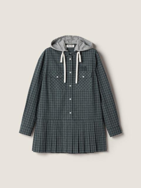 Miu Miu Checked flannel dress