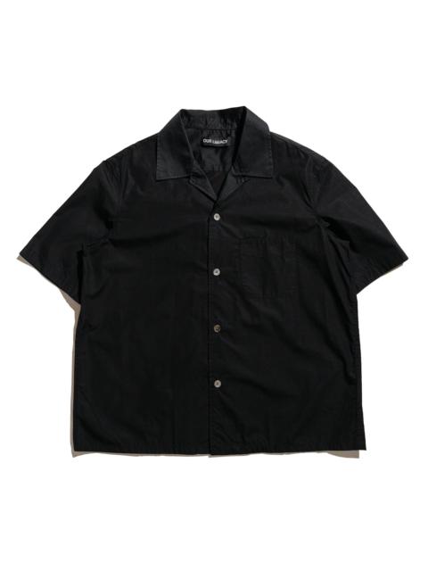 Our Legacy Heusen Shirt Shortsleeve Black All Day Poplin