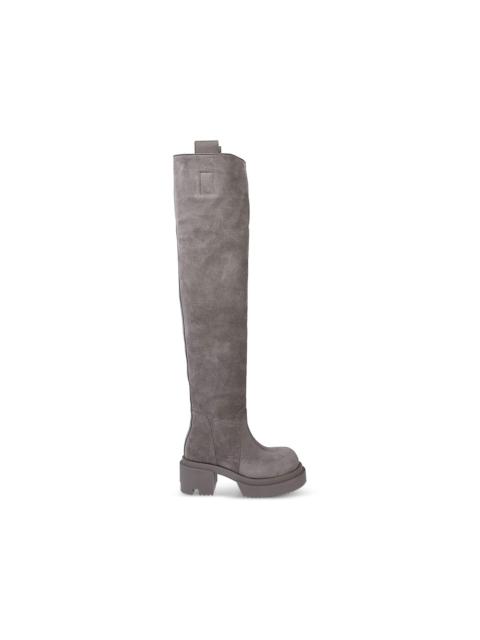 Rick Owens platform over-the-knee boots