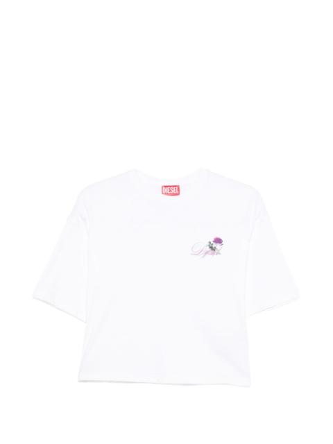 Diesel T-Cropyn floral T-shirt