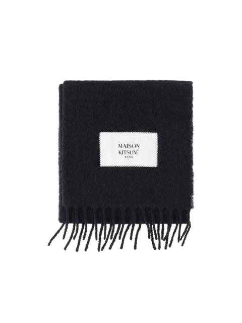 Maison Kitsuné fringed alpaca-blend scarf