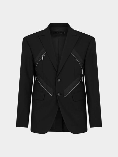 DSQUARED2 DIAMOND ZIPPED BLAZER