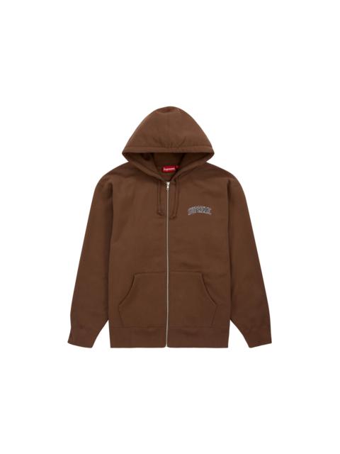 Supreme Supreme Doughboy Zip Up Hooded Sweatshirt Brown