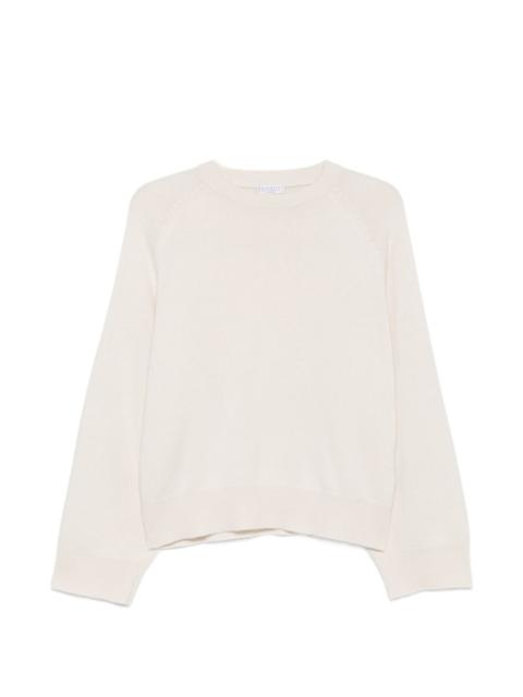 Brunello Cucinelli raglan-sleeve ribbed-trim sweater