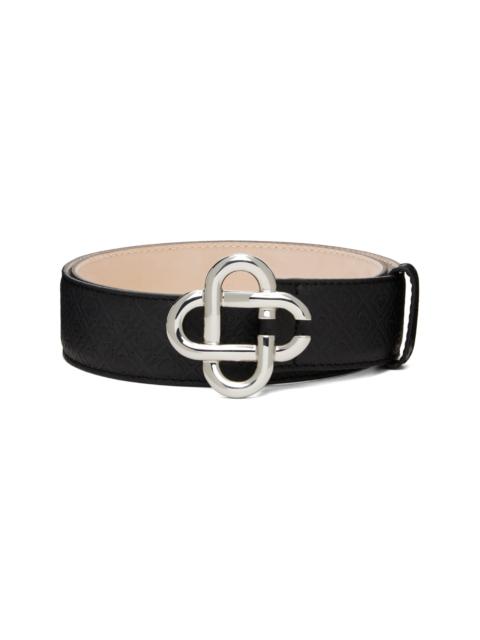 CASABLANCA Black Monogram CC Belt