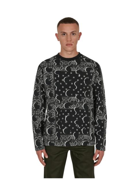 AWAKE NY Big Paisley Longsleeve T-Shirt Black