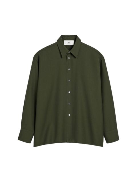 AMI Paris rear-slit shirt