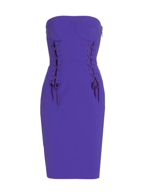 Moschino Women's Strapless Lace-Up Sheath Dress - Purple