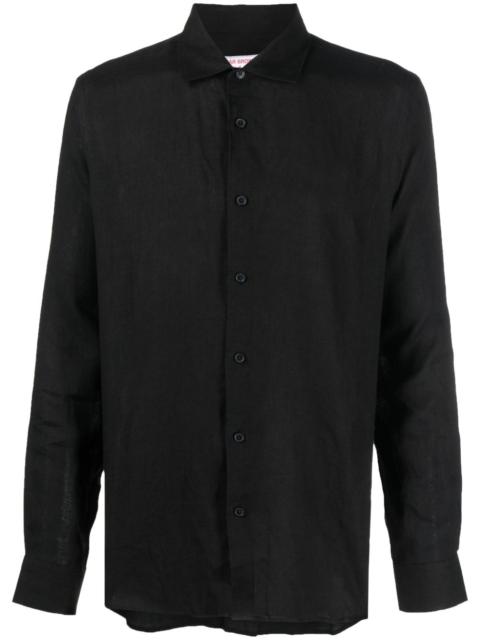 ORLEBAR BROWN Giles long-sleeve linen shirt