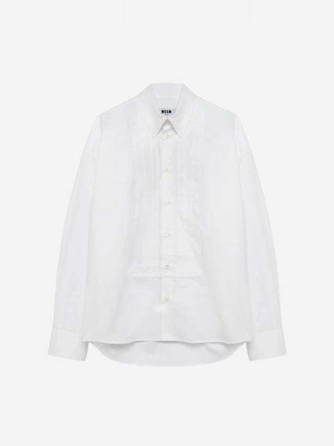 MSGM Poplin tuxedo shirt