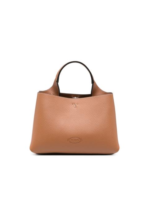 Tod's T-logo grained leather tote bag