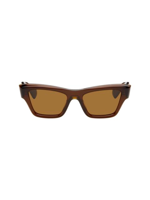 Jil Sander Brown Oliver Peoples 'Edition 3' Cat Eye Sunglasses