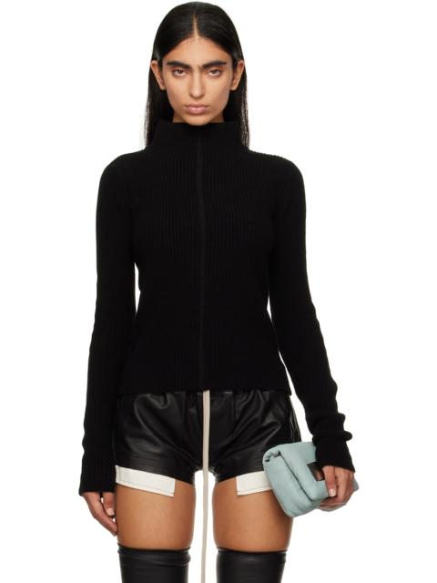 Rick Owens Black Porterville Headon DBL Lupetto Turtleneck