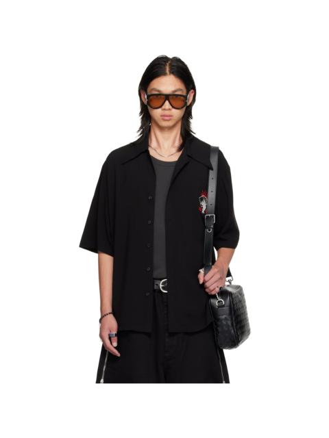 LU'U DAN Black Uniform Shirt