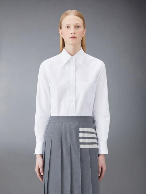 Thom Browne CLASSIC LONG SLEEVE BUTTON DOWN POINT COLLAR SHIRT IN OXFORD