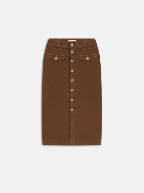 FRAME The Penelope Skirt in Toast