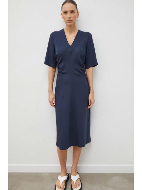 SAMSØE SAMSØE Samailey V-neck gathered midi dress