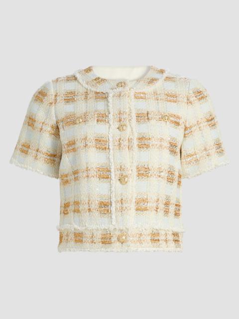 RAMY BROOK Women's Wesley Tweed Short-Sleeve Jacket - Ivory Tweed