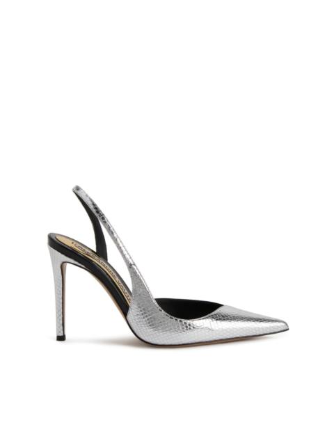 ALEXANDRE VAUTHIER snakeskin-effect 105mm leather pumps