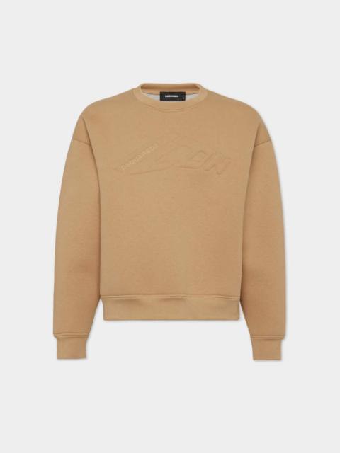 DSQUARED2 ICON NEW GENERATION DOUBLE FLEECE FIT SWEATSHIRT