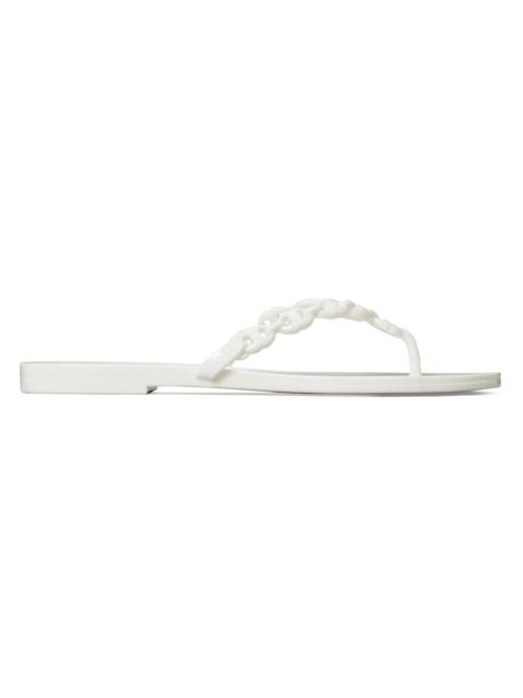 TORY BURCH Women's Gemini Link Jelly Sandal - Bianco