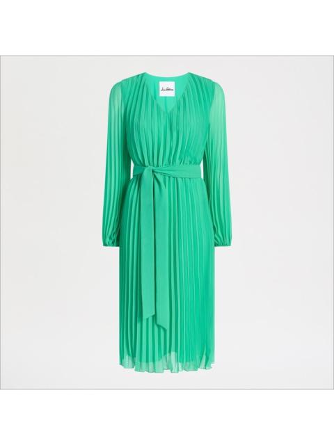 Sam Edelman Long Sleeve Plisse Maxi Dress