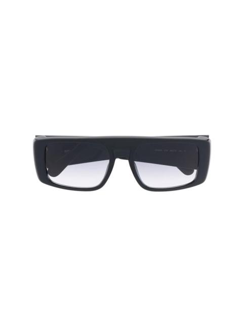 GCDS logo-print rectangular frame sunglasses