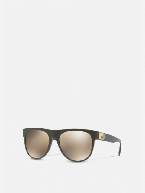 VERSACE Mirror Gold Greca Tetris Sunglasses