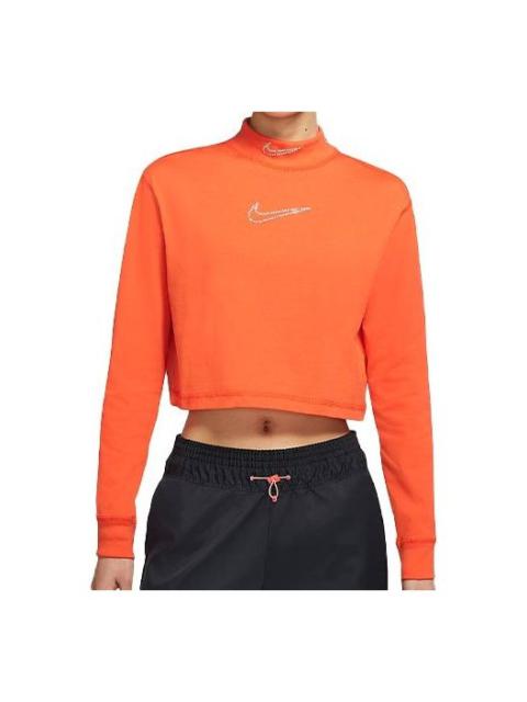 (WMNS) Nike Sportswear Short Sports T-Shirt 'Orange' CZ4421-891