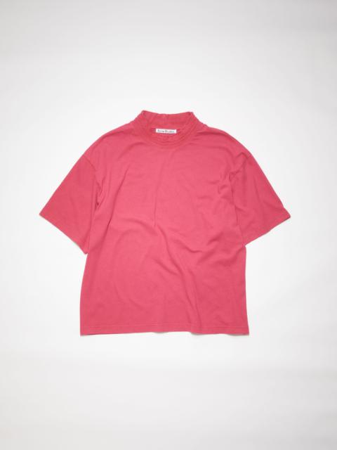 Acne Studios Logo tape t-shirt - Fuchsia pink