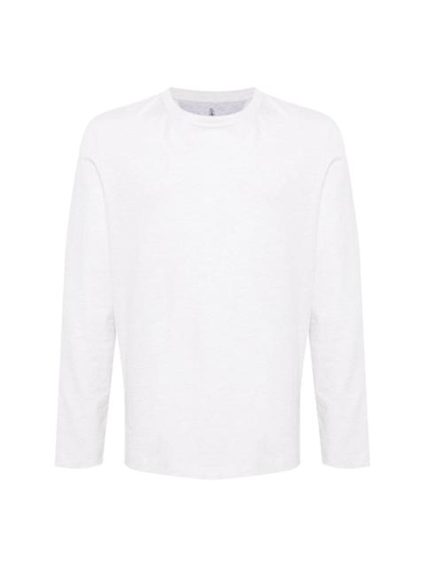 long-sleeve cotton T-shirt