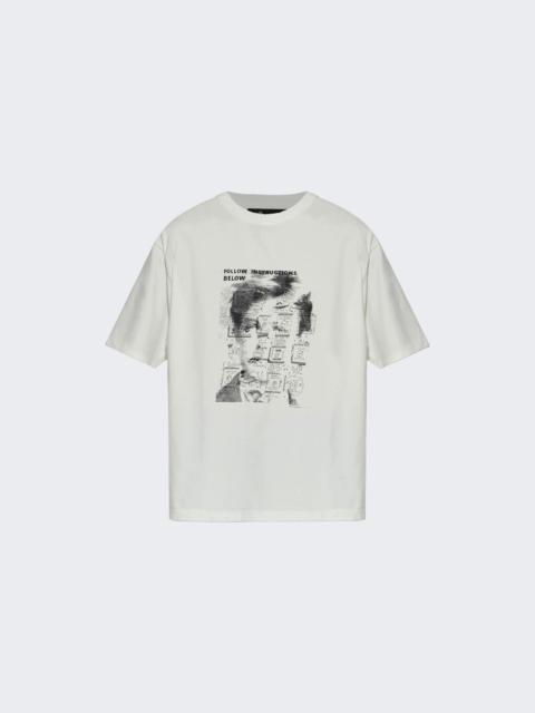 MISBHV X Ray Johnson Rimbaud Template Tee Spotted Off White