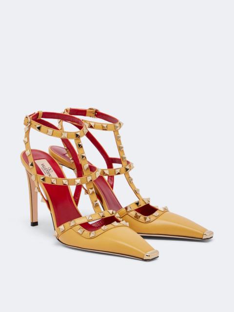 Valentino Rockstud leather slingback pumps