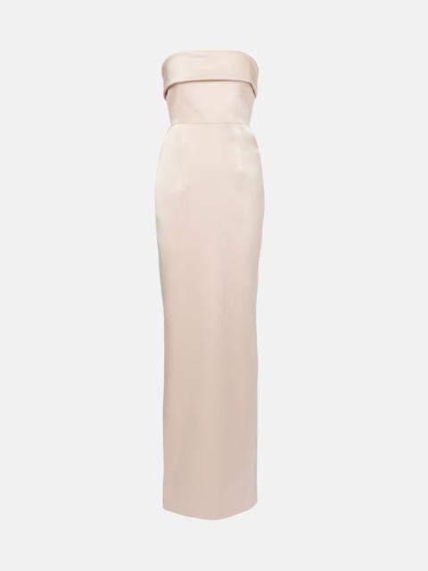 THE NEW ARRIVALS ILKYAZ OZEL Rhea strapless satin gown