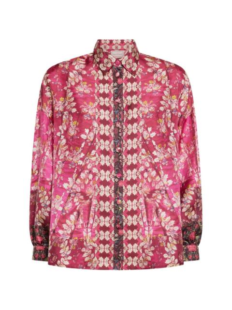 Pierre-Louis Mascia Aloe long-sleeve floral shirt