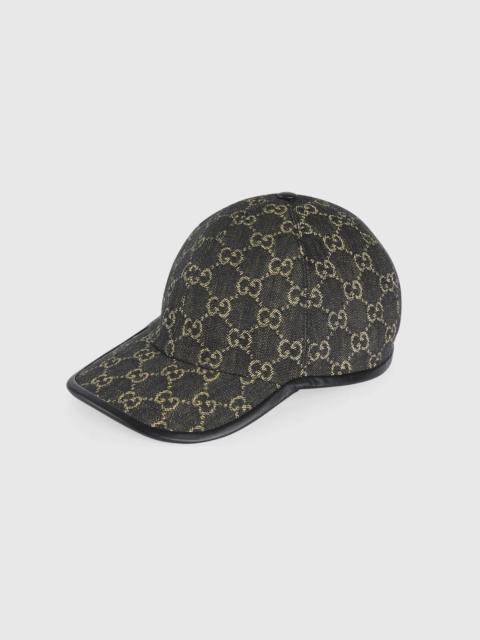 GUCCI GG denim baseball hat